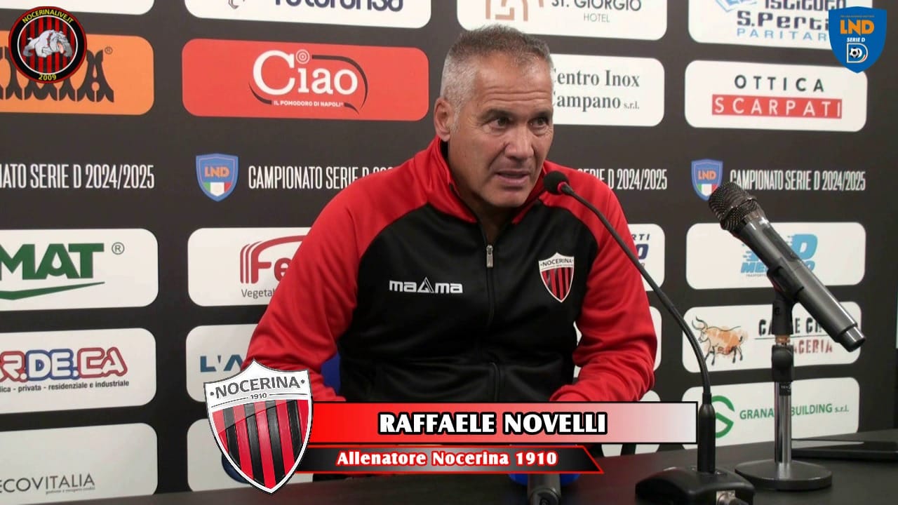 Pre Conferenza Stampa Novelli: Allenarsi a Sarno una nostra scelta