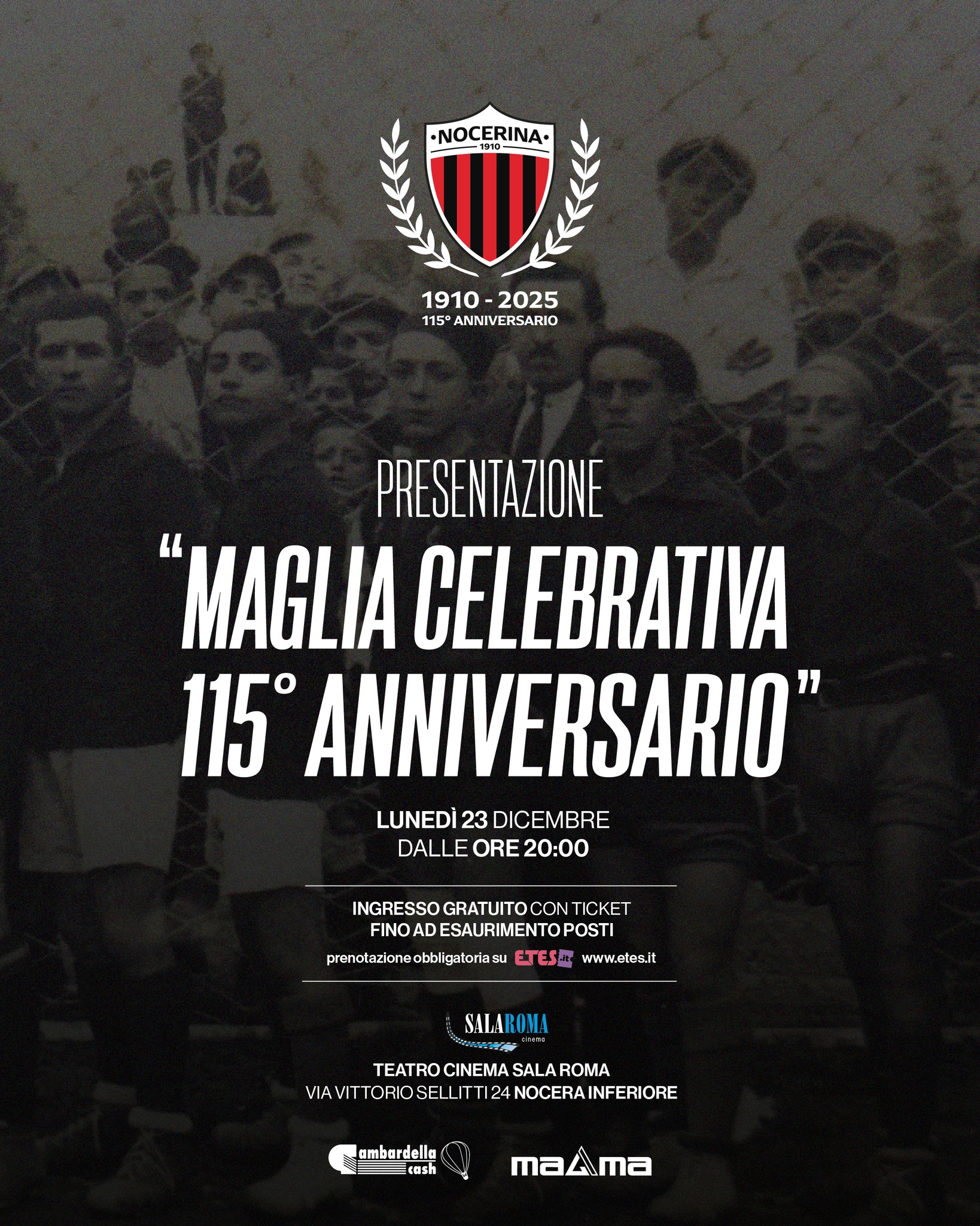 115° Anniversario della Nocerina: Presentazione della Maglia Celebrativa 115° Anniversario della Nocerina: Presentazione della Maglia Celebrativa 470581122 888798890109909 7312621948046064961 n