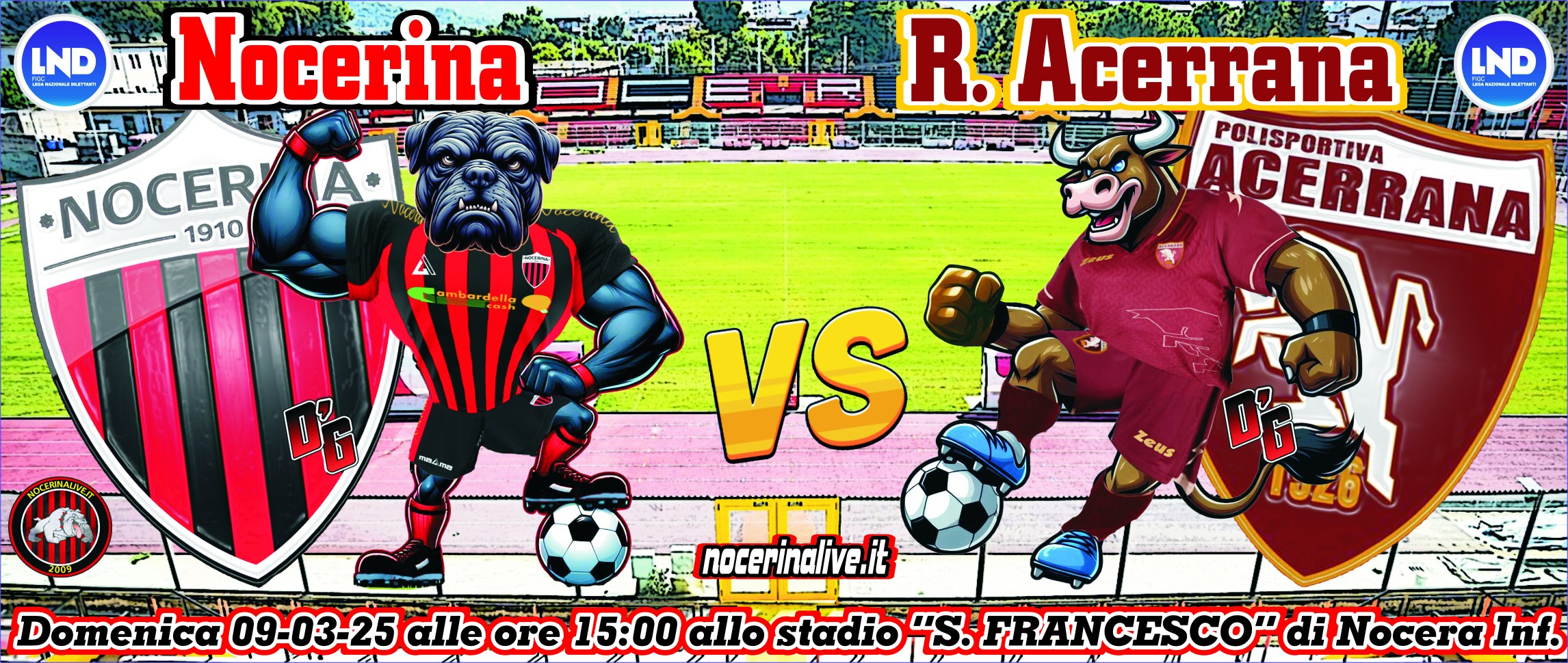 FT| NOCERINA-R. ACERRANA 3-0 [11' Addessi (N), 75' Addessi (N), 82' Favetta (N)] FT| NOCERINA-R. ACERRANA 3-0 [11&#8242; Addessi (N), 75&#8242; Addessi (N), 82&#8242; Favetta (N)] nocerina real acerrana