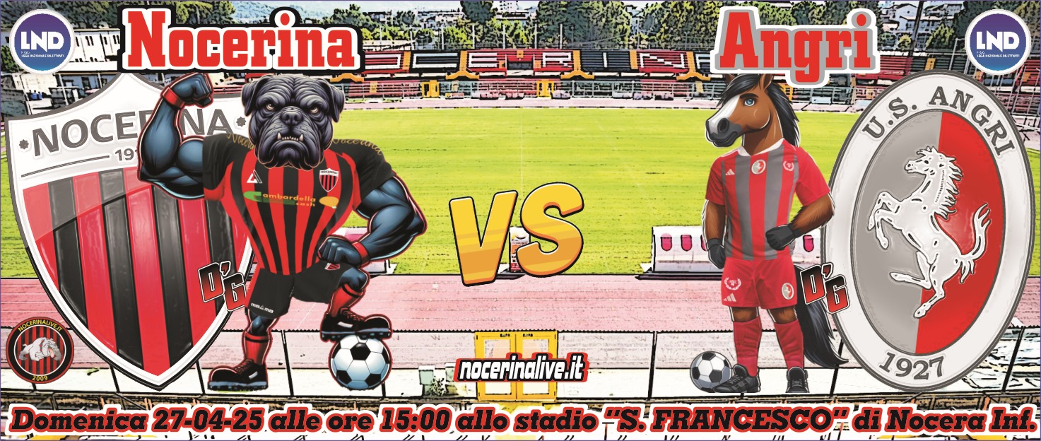 FINE PARTITA | Nocerina-Angri 6-0 (1&#8242; Fraraccio [N], 5&#8242; Addessi [N], 65&#8242; Gerbaudo [N], 77&#8242; Favetta [N], 80&#8242; Marquez [N], 90&#8242; Favetta [N]) nocerina angri