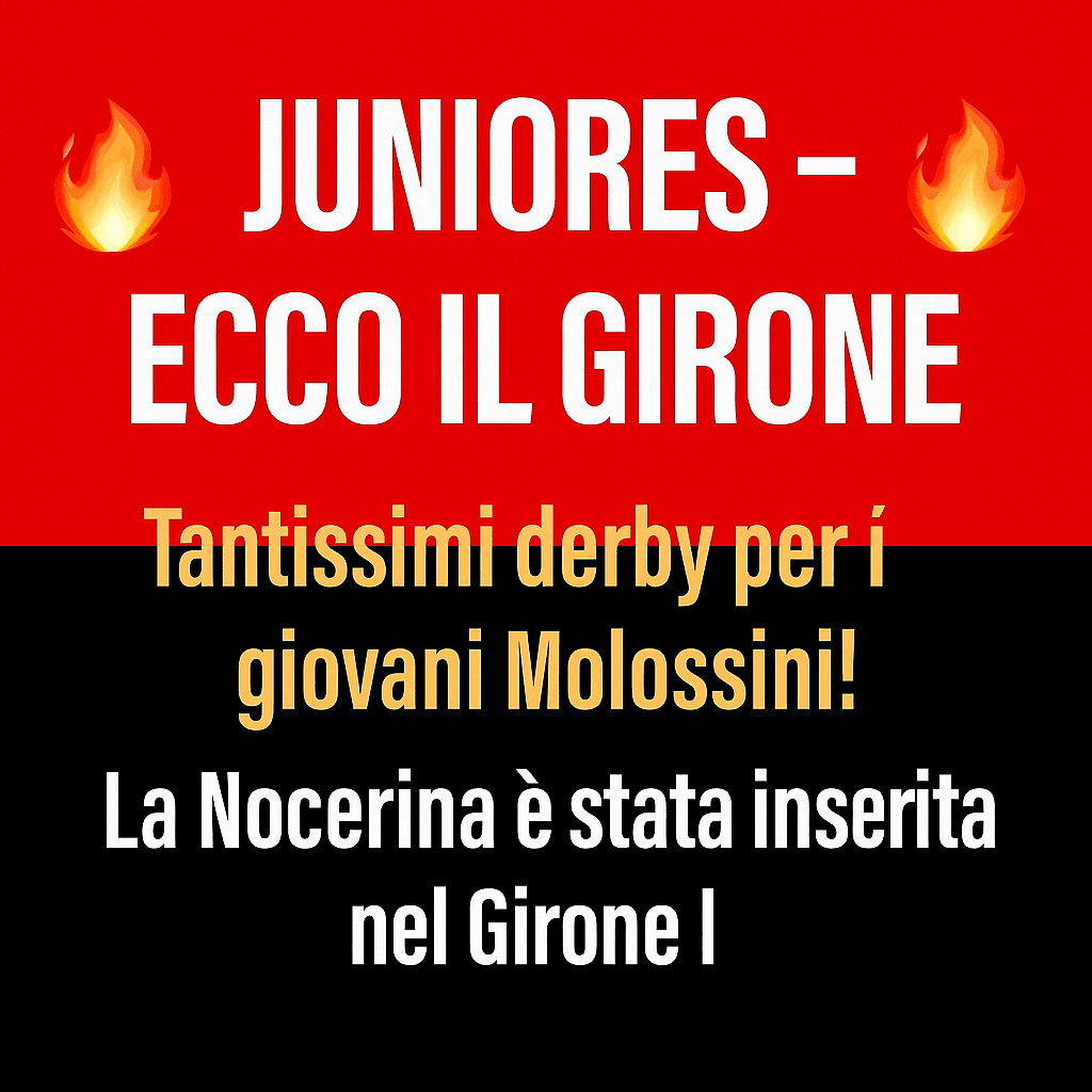 Tantissimi derby per i Molossini: ecco il Girone I del Campionato Juniores