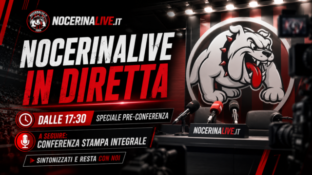 Nocerina, alle 17:30 lo speciale di NocerinaLive: poi la conferenza stampa integrale