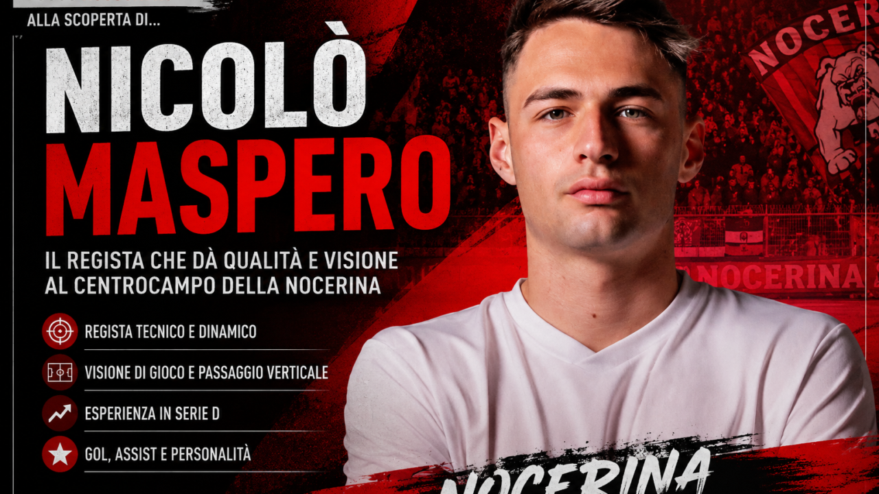 Nocerina, alla scoperta di Nicolò Maspero: il regista figlio d’arte pronto a prendersi il centrocampo