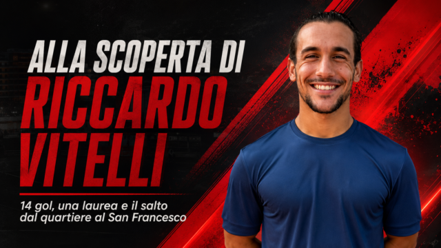 Nocerina, alla scoperta di Riccardo Vitelli: 14 gol, una laurea e il salto dal quartiere al San Francesco