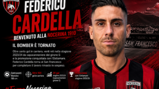 Nocerina, alla scoperta di Federico Cardella: oltre cento gol e un conto ancora aperto con il San Francesco