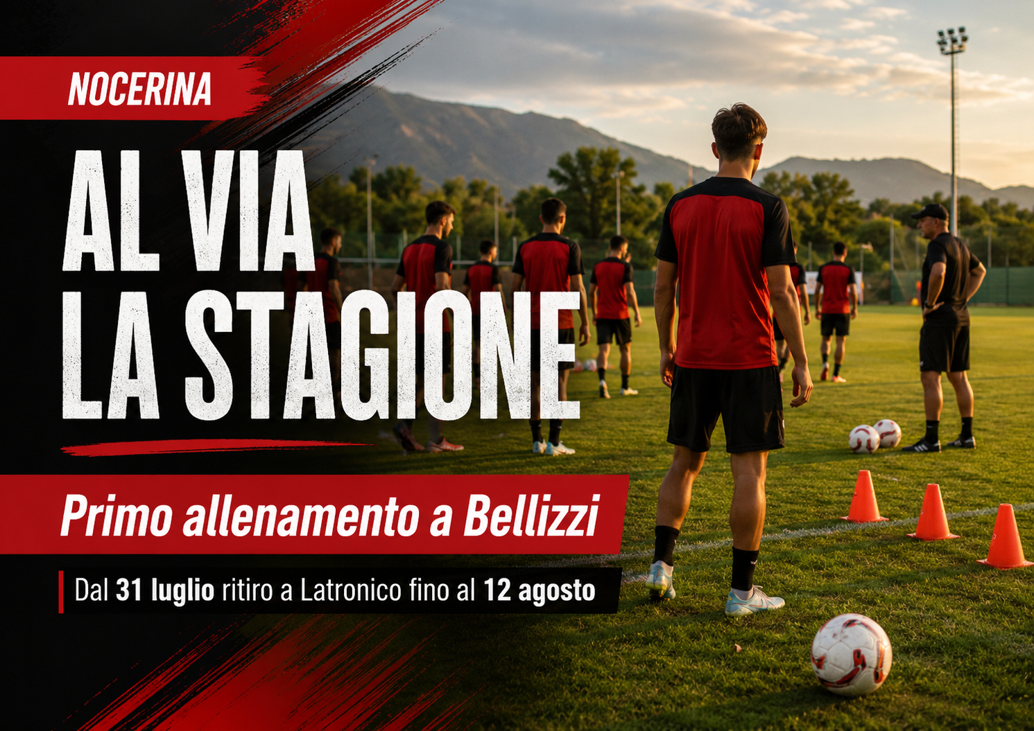 Nocerina, al via la stagione: primo allenamento a Bellizzi