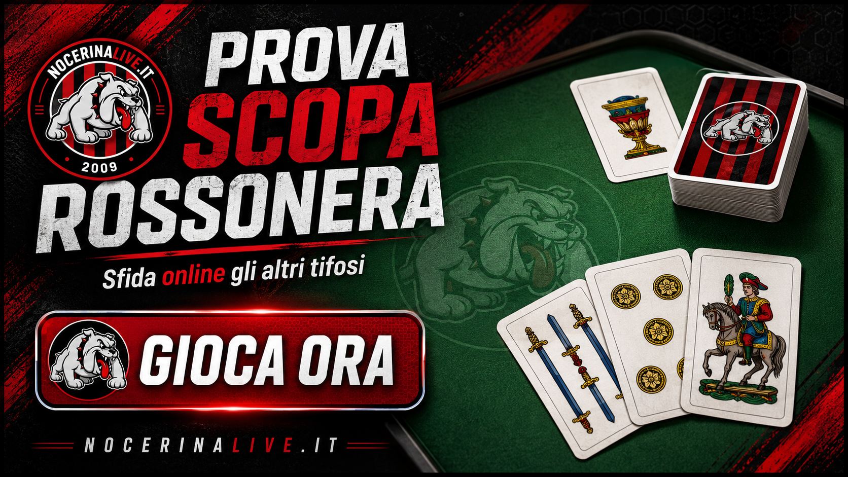 Prova Scopa Rossonera e sfida online gli altri tifosi