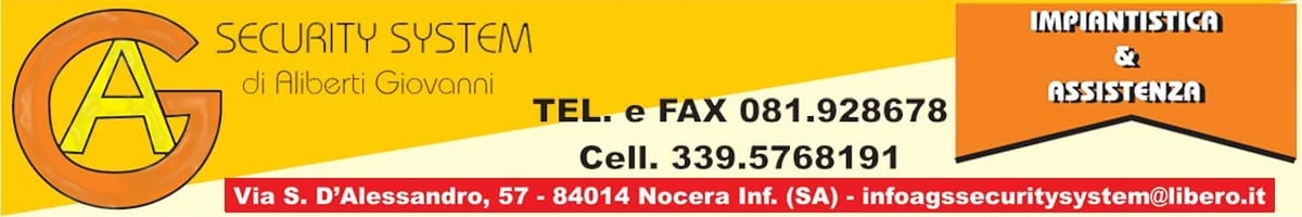 Banner A.G. Security System – impiantistica e assistenza