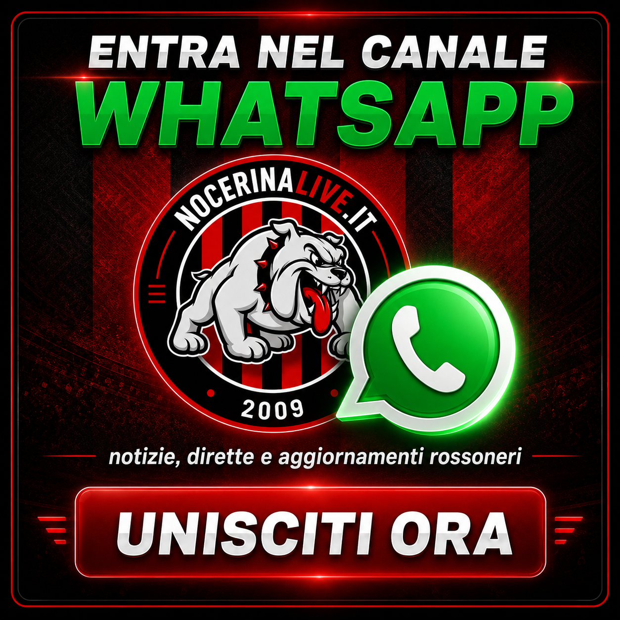 Segui il canale WhatsApp di Nocerina Live