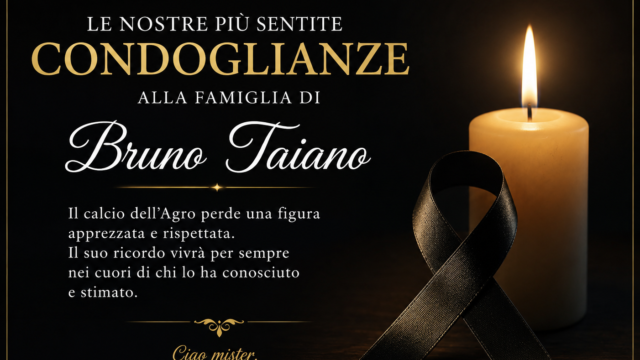 Lutto nel calcio dell’Agro: è scomparso mister Bruno Taiano