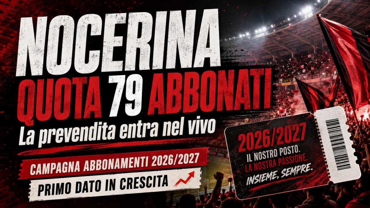 Nocerina, campagna abbonamenti a quota 79: cresce l’attesa per la nuova stagione
