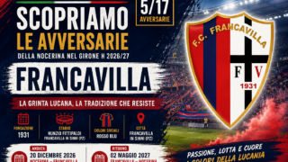 Nocerina, scopriamo le avversarie del Girone H: Francavilla, continuità Lazic e un Fittipaldi da non sottovalutare