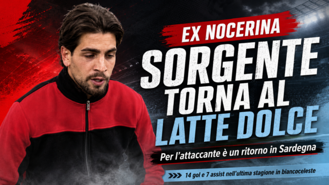 Ex Nocerina, Simone Sorgente si accasa: l’attaccante torna al Sassari Latte Dolce