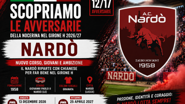 Nocerina, scopriamo le avversarie del Girone H: Nardò ai raggi X, rivoluzione giovane con Chianese