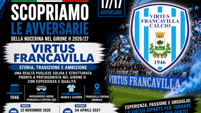 Immagine dell’approfondimento su Virtus Francavilla, avversaria della Nocerina