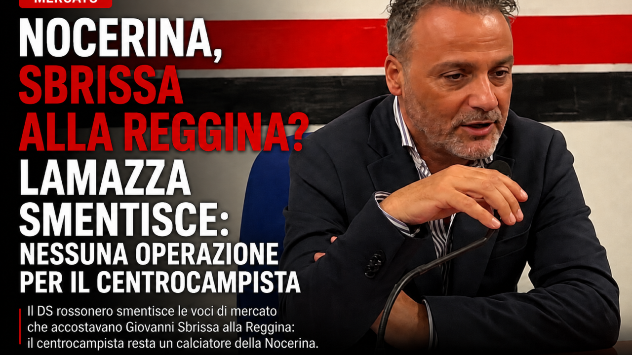 Nocerina, Sbrissa alla Reggina? Lamazza smentisce: nessuna operazione per il centrocampista