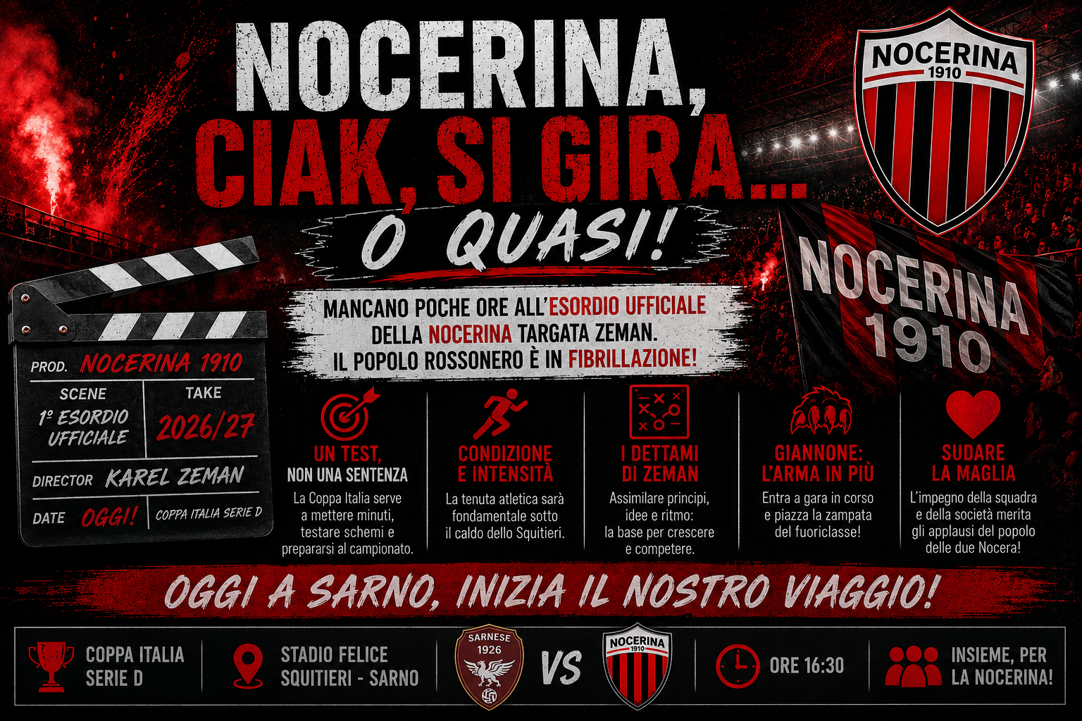 Nocerina, ciak, si gira… o quasi!