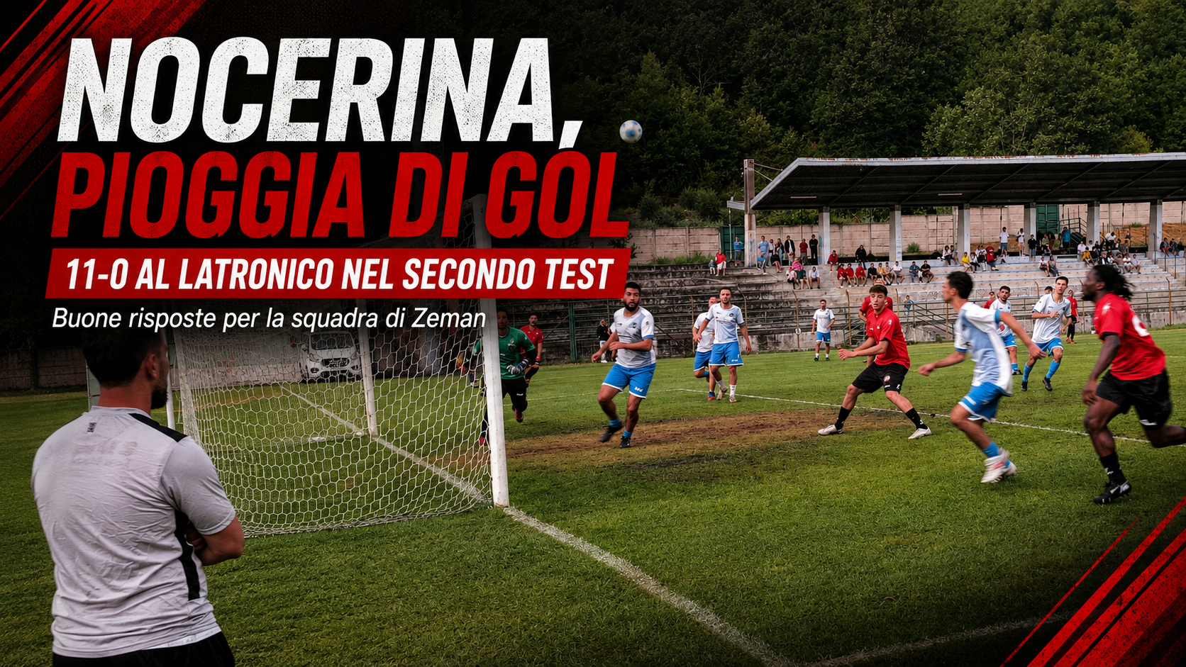 Nocerina, goleada nel secondo test: 11-0 alla Rappresentativa di Latronico, doppietta di La Monica