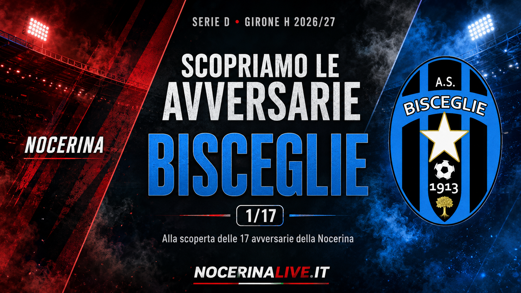 Nocerina, scopriamo le avversarie del Girone H: Bisceglie, ritorno in Serie D con ambizione