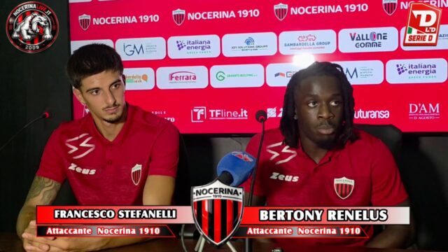 Nocerina-Ischia 3-2, Stefanelli e Renelus in conferenza stampa