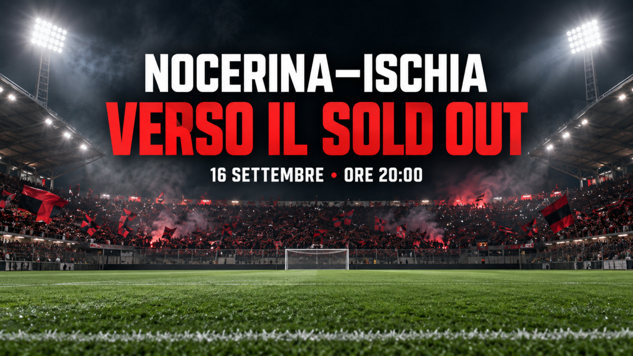 Nocerina-Ischia verso il sold out: il San Francesco si prepara a una notte rossonera