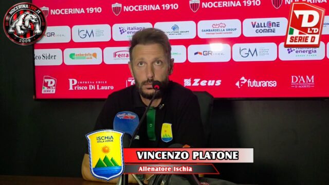 Nocerina-Ischia 3-2, Platone: «Partita decisa dagli episodi»