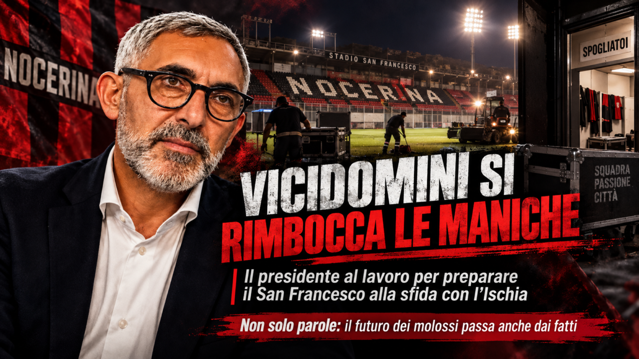 Vicidomini si rimbocca le maniche: il presidente in prima linea al San Francesco