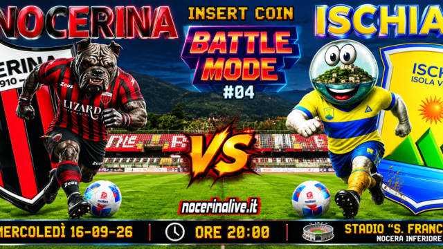 🎮 INSERT COIN – BATTLE MODE #04 | Nocerina-Ischia: sotto i nuovi riflettori c’è un conto da saldare
