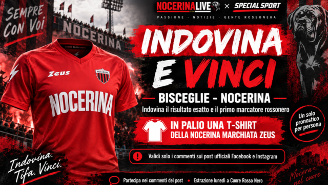 🔴⚫ INDOVINA E VINCI CON NOCERINALIVE × SPECIAL SPORT!