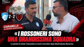 Manfredonia-Nocerina 2-2, Ciaramella: «I rossoneri sono una grandissima squadra»