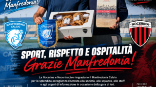 Manfredonia-Nocerina, esempio di sport e ospitalità: il grazie della Nocerina e di NocerinaLive