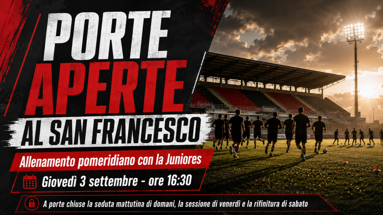 Nocerina, giovedì amichevole con la Juniores: San Francesco aperto ai tifosi