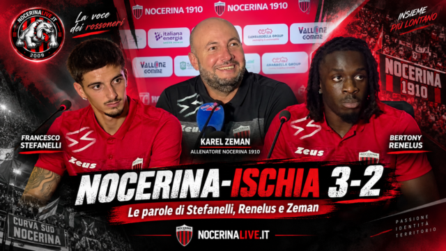 Nocerina-Ischia 3-2 | Renelus: «Il nostro obiettivo principale è vincere il campionato»